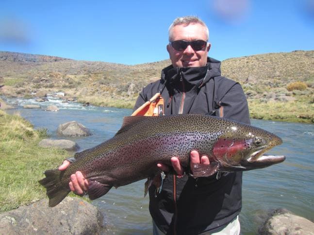 Lago Strobel, or Jurassic Lake rainbow trout